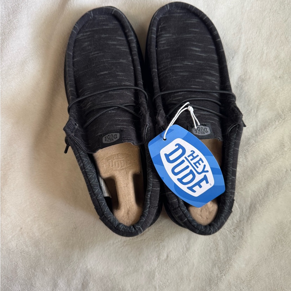 Hey Dude Men's Charcoal Slip-On Loafers